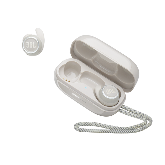 JBL Reflect Mini NC - White - Waterproof true wireless Noise Cancelling sport earbuds - Detailshot 7 image number null